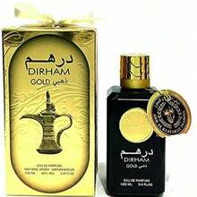 Dirham Gold Eau De Perfum 100ml Dubai Perfume Fragrance Ard Al Zaafaran Top Notes: Herbal Notes, Pineapple, Bergamo - Gold - View 3