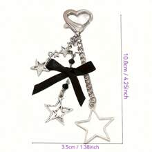 Y2K Crystal Glaze Cake Charm, Gold Heart Shape Buckle Bow Decor, Strawberry Lover Lady Bag Charm/Accessory