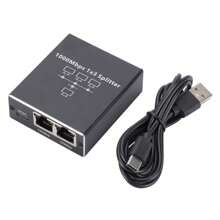 Gigabit Ethernet Switch Splitter Adapter, RJ45 1000Mbps LAN Network Extender, 1 To 2/3/4 Port Expansion For Computers, Cameras, Routers, RJ45 Devices
