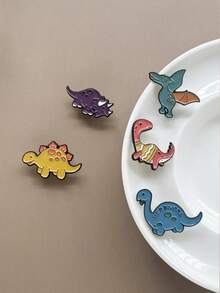 1/5pcs Cute Cartoon Rabbit, Tree, Leaf, Sunflower Enamel Brooches, Animal Badges Pins, Suitable For Daily Wear School Office Accessories Shirts Jacket Jewelry Christmas Halloween Clothes Pin Funny Teacher Gifts Costume Accessories Bag Charms - Multicolor - View 8