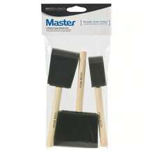 Master 3pc 1 - 3 Foam Paint Brush Set: Polyurethane Sponge Applicators All Paint Types - 1 - View 1