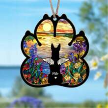 Regalo de condolencia personalizado por la pérdida de una mascota, Souvenir memorial personalizado de perro en forma de atrapasol, En memoria del perro fallecido, Regalo conmemorativo de mascota, Regalo para recordar a tu perro