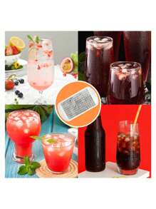 1 pièce Moule à glaçons en silicone 160 grilles, mini carrés de glace, moule à glace, machine à glaçons, faire du thé, des liqueurs, de la chocolat et du blanc. Petit, portable, pratique pour le réfrigérateur de voiture, facile à retirer