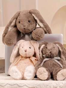 30cm/11.81inch Cute Rabbit Plush Toy Soft Bunny Doll Stuffed Animal Rabbit Toy Accompany Doll Birthday Gift Perfect Gift For On Birthdays Easter - Home Decoration Accent Valentine's Day Gift Halloween Decoration - Multicolor - View 3