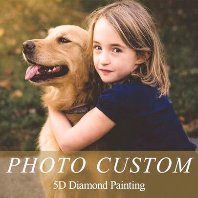 Custom 5D Diamond Art Painting Kit, Personalized Round Rhinestone Embroidery Craft, DIY Canvas Mosaic Home Decor Gift, 40x50cm Oil Canvas, Round Diamond Shapes, Portrait Theme Diamond Painting Art Kits For Adults Accessories