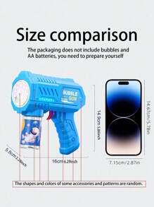 1Set 29 Holes Bubble Gun Electric Automatic Bubble Blower Children's Portable Outdoor Wedding Party Toys Children's Birthday Gifts Gifts (Without Bubble Solution And Batteries) Electric Bubble Blower, Children's Automatic Bubble Blower, Children's Bubble Blower Outdoor Toys Suitable For Children's Birthday Gifts (The Colors Of Some Accessories Are Random)