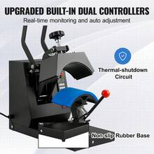 Hat Heat Press, 4-In-1 Cap Heat Press Machine, 6 X 3in Clamshell Sublimation Transfer, LCD Digital Timer Temperature Control With 4pcs Curved Heating Elements (6x3/6.7x2.7/6.7x2.7/8.1x3.5) - View 6