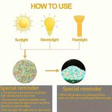1000/2000/4000 Pieces/Bag, Luminous Sand In Garden Sand, Mini Fairyland Decoration, Aquarium Artificial Luminous Stone, Potted Decorative Stone, Potted Plants, Succulent Plants, DIY Decoration