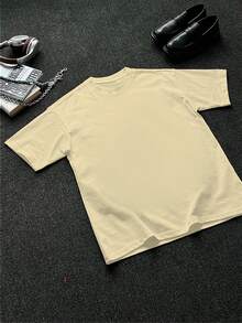 Stylish Heavy Cotton Men's TShirt, 220gsm Pure Cotton, Unique Donald Trump Rapper Design, Perfect For Casual Wear, Ideal For Men Who Appreciate Bold Fashion Statements, A Great Gift Choice. - 杏色 - 查看 2