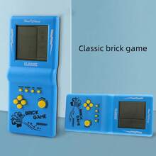 1pc Classic Retro Style Handheld Game Console With Large Screen, Children Toy