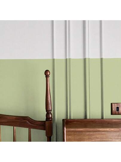 Roll Sage Groen Home Stick Wallpaper Roll, Waterproof Vinyl Contact Paper Living Room Stickers ,Cabinets Kitchen Wand Stickers,Peel view 7