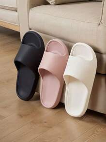 Nuevas sandalias de verano para hombre, diseño con textura simple y de moda, material EVA suave, ligero y transpirable, adecuado para uso interior/exterior, tranquilo en el baño, secado rápido y antideslizante, unisex