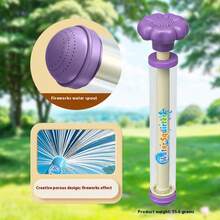 1pc Large Capacity Pull-Out Water Bead Toy - Pull-Out Style Firework Water Gun, Squirt Gun, Spray Water Gun, Multi-Function Portable Sprinkler, Suitable For Backyard, Garden Party, Outdoor Watering - Pink, Purple, Blue, Bright Design, Durable Structure Evenly Distributes Water Flow, Back To School Gift For Friends And Classmates - Multicolor - View 9