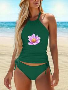 Women's Swimsiut High Quality Material For Comfortable Wearing Experience Perfect Addition To Your Everyday Wardrobe Collection - Green - View 4