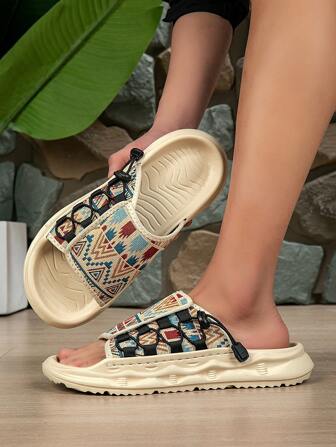 Sandalias de playa bohemias de verano con tiras, sandalias para hombre