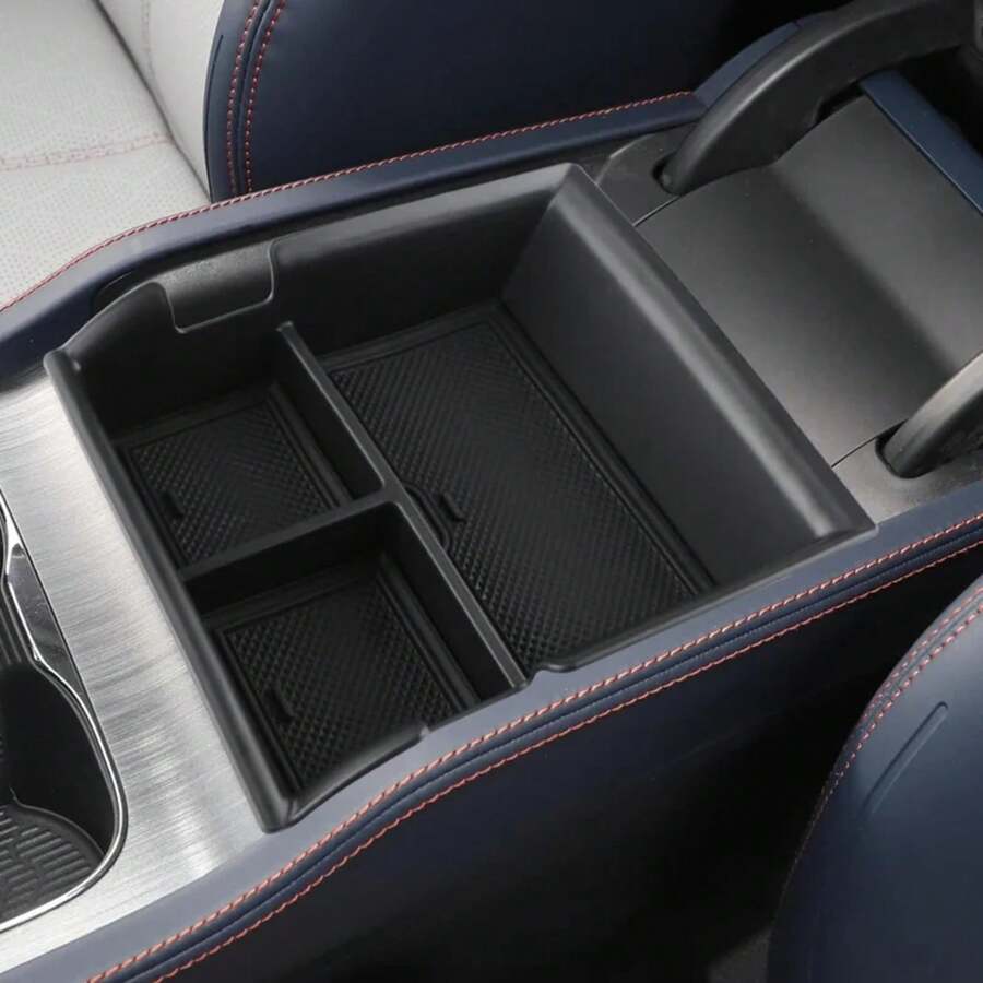 Car Center Console & Armrest Storage - Black - 查看 1