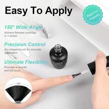 L'UGX Rubber Base Gel Polish - 0% Acid, 15ml Flexible &Amp; Long-Lasting Gel Base Coat, Stronger Adhesion Rubber Gel Base For Nails, Ideal For DIY &Amp; Nail Salon Use. - Build Gel - View 7