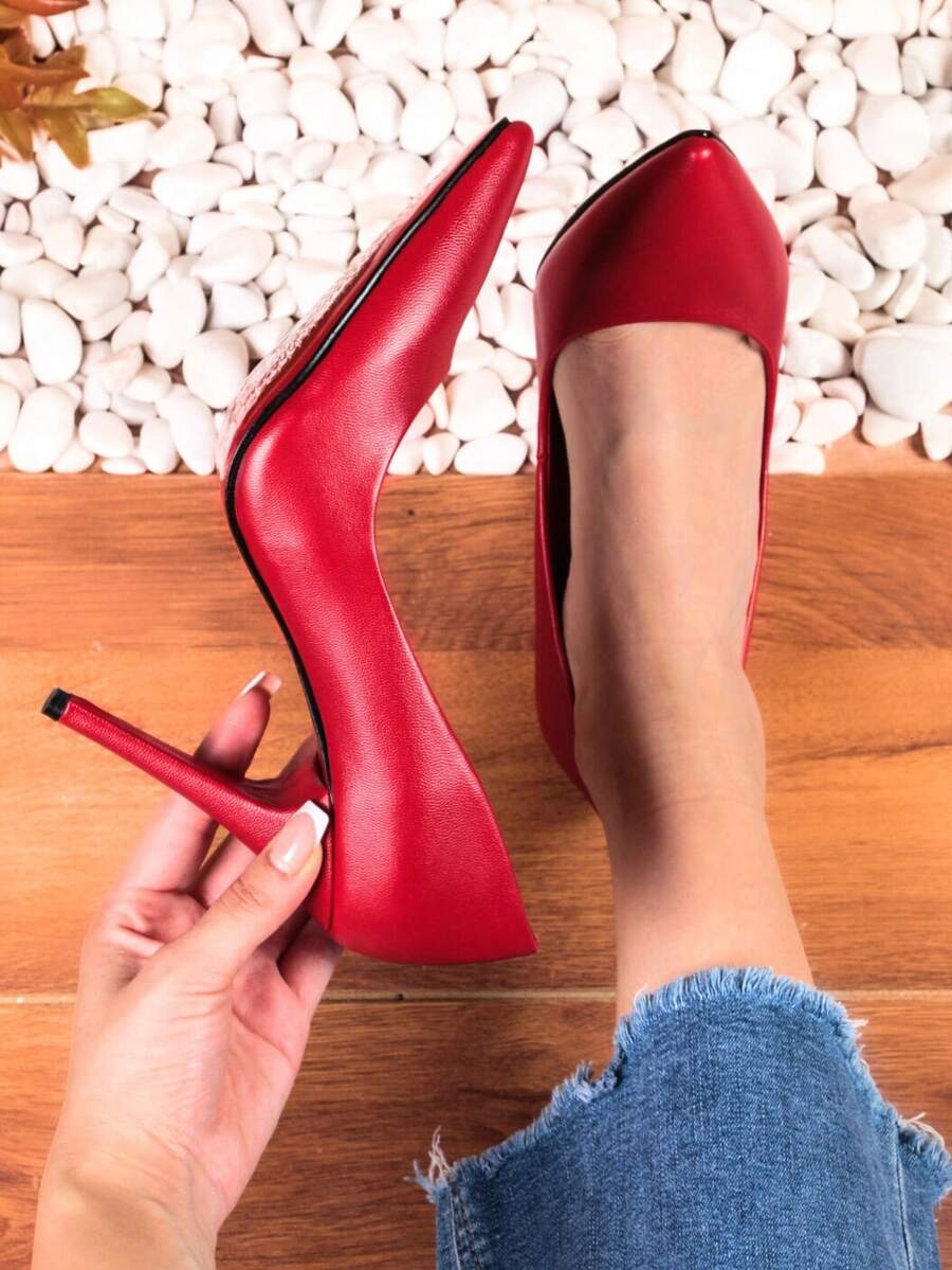 Women Pumps - Red - View 1