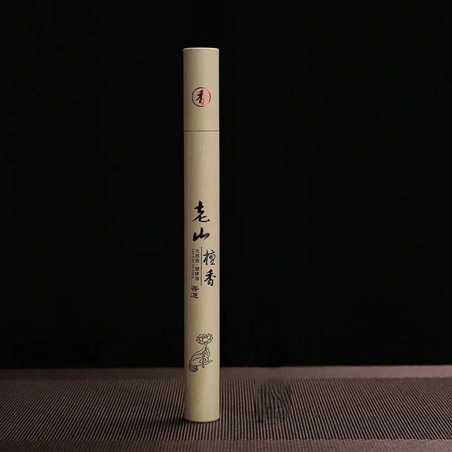 YXYMCF 40 Varillas de Incienso de Sándalo Natural para Dormir, Varillas de Incienso Chinas para el Hogar, Aromaterapia, Fragancia para Habitaciones, Suministros Budistas - Sándalo de Laoshan - Ver 1