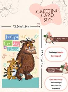 1PC Creative Back-To-SchoolBlessing Cards | Happy First Day OfSchool! Gifts For Primary/College Students
