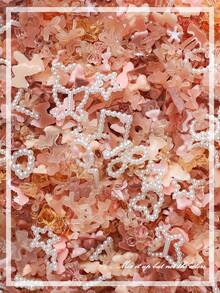 10 جرام / 50 جرام / 100 جرام من الزينة الملونة المختلفة الأشكال ثلاثية الأبعاد للأظافر، على شكل قلب وزهرة وفيونكة، من الراتنج المسطح للخلفية، أحجار الراين لتزيين الأظافر، مستلزمات DIY للمشغولات اليدوية والمجوهرات ومستلزمات الأظافر