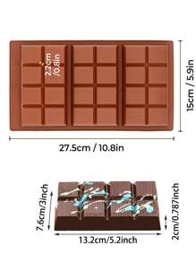 1 件硅胶巧克力棒模具、糖果棒模具