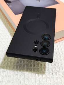 CteGlodrix 奢华哑光磁吸无线充电TPU手机壳，带镜头保护膜，兼容三星Galaxy S25 S24 S23 S22 S21 Ultra S25 Plus A55 56，国际版，非国内版 - 淺藍色 - 查看 8
