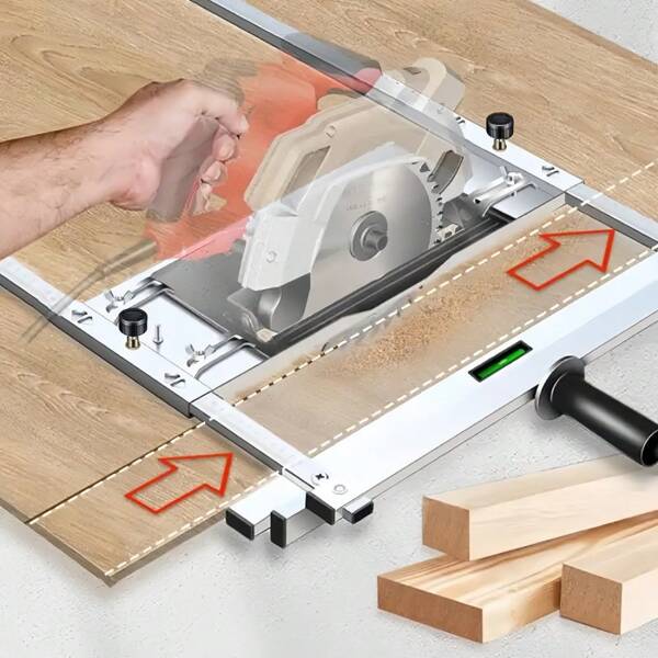 Accesorio multifuncional de acero inoxidable para guía de bordes, posicionamiento, corte de tablero de madera, herramienta eléctrica, máquina de sierra circular, recortador, accesorios para trabajos de carpintería