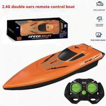 قارب كهربائي محاكي جديد لعام 2025، طراز سفينة مائية للأطفال، قارب سريع RF 2.4 جيجاهرتز، للأولاد، هدية عيد ميلاد، هدية عيد، هدية - متعدد الألوان - مشاهدة 13
