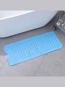 Alfombra de baño extra larga con ventosas, alfombra de baño antideslizante y lavable, alfombra de ducha con masaje para los pies y orificios de drenaje, suave y cómoda, material de PVC adecuado para el hogar, el hotel y los viajes en coche, disponible en varios colores, accesorios de baño ideales. Decoración de otoño para el baño, vuelta al cole