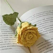 1pc Hand-Crocheted Yarn Flower, Luo Shen Flower Bouquet, Valentine's Day, Best Friends, Everlasting Flower, Wedding Gift