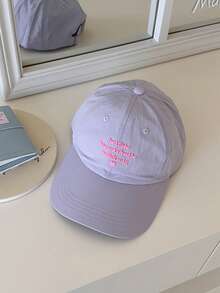 1 件装软顶轻质速干网眼夏季棒球帽，情侣透气户外休闲运动帽，带小情书硅胶装饰的防晒帽 - 速乾棒球帽 - 查看 14