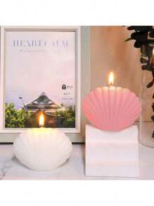 Macaron Colored Shell Scented Candle, Ins Style Home Decor, Shooting Prop, Customized Gift