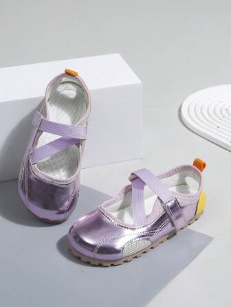 2025 New Spring/Summer Style Comfortable Sports Shoes, Girls Magic Tape Mary Jane Flats, Fashion Versatile Ballet Flats