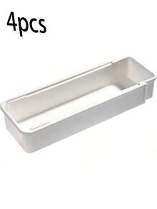 1pc Expandable Utensil Organizer, For Neatly Storing Kitchen Items, Cutlery And Tableware In Cabinets Or Drawers, Suitable For Autumn Decor, Festival Decor, Home Decor, Bedroom Decor - White - View 14