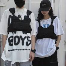 Chest Bag Waist Bag Hip Hop Streetwear Large Capacity Sports Casual Tactical Vest Bags For Men