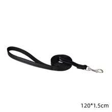 Size 120cm Pet Leashes PU Leather Padded Nylon Dog Training Rope Leads For Dog Cat Walking Puppy Leash Blue Black Red Pink