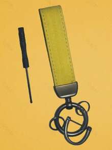 Llavero creativo con dije de peluche sintético, llavero minimalista y de moda - Multicolor - Ver 2