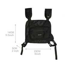 Chest Bag Waist Bag Hip Hop Streetwear Large Capacity Sports Casual Tactical Vest Bags For Men