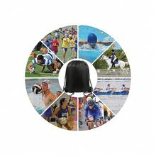 New  Black Drawstring Backpack Bulk 20 Pack, Christmas String Backpack For Gym Sport Trip,Cinch Sack  String, DIY Drawstring Bags For Women And Men - 黑色 - 查看 6