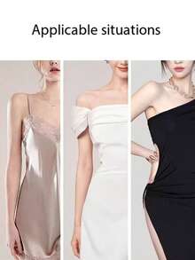 6 片装硅胶透明胸贴，隐形无缝，防突出点聚拢，上部支撑，防下垂，硅胶乳房提升乳贴，适用于女士婚纱吊带 - 彩色 - 查看 10