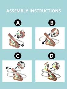 恐龙过山车玩具、恐龙爬梯音乐玩具、恐龙赛道、电动赛道游戏自动攀爬器、带恐龙迷你车的爬梯玩具、圣诞节、万圣节和新年礼物（不含电池） - 彩色 - 查看 8