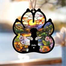 Regalo de condolencia personalizado por la pérdida de una mascota, Souvenir memorial personalizado de perro en forma de atrapasol, En memoria del perro fallecido, Regalo conmemorativo de mascota, Regalo para recordar a tu perro