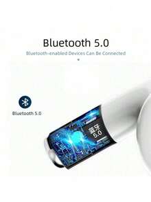 Bluetooth Earphone - Black - View 5