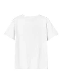 Casual Printed Round Neck Short Sleeve T-Shirt For Female College Students, Summer Student Youth Clothing - Artistic T-Shirts Stimulate Imagination And Self-Expression - 白色 - 查看 3