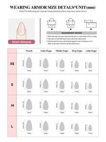 10 Unhas Curtas em Formato de Amêndoa, Design Romântico de Oceano, Estrela-do-mar 3D, Ondas de Oceano Simuladas, Unhas Clássicas Feitas por Mulheres e Meninas, com 1 Gel e 1 Lixa