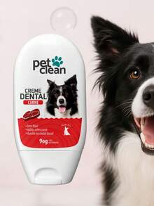 Pet Clean Toothpaste 90g And Toothbrush For Dogs - Đỏ - Xem 3