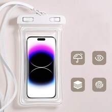 1pc Airbag, Waterproof Phone Case, Touch Screen, Special For Taking Photos By The Seaside, Outdoor Swimming And Rafting, Sealed Phone Case, Beach Essentials, Beach Accessories, Pool Float