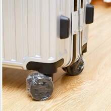 50/100pcs- Pieces Dustproof Travel Suitcase Protective Covers, Waterproof Shower Earmuffs, Shower Ear Plugs, Ear Hole Protection, Plastic Elastic Material, Care Earmuffs, Suitable For Suitcases, Ears, Stool Corners And Various Small Items.