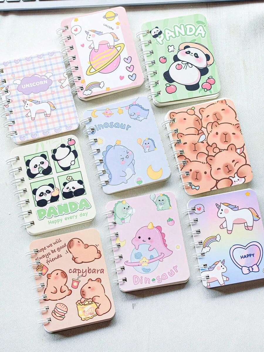 4 قطع دفتر بحجم A7 ، 80 صفحة ، دفتر تخطيط ، دفتر كتابة ، لوازم مدرسية ومكتبية ، بحجم محمول ، مناسبة للعودة إلى المدرسة ، التخرج ، هدايا عيد الأطفال ، جوائز تعليمية